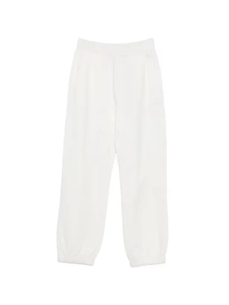Pantaloni Iceberg alergare cu autograf alb