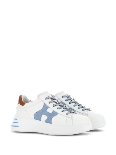 Sneakerși Hogan cu platformă alb