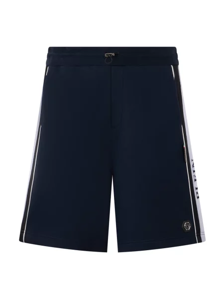 Szorty Philipp Plein do biegania z logo niebieskie