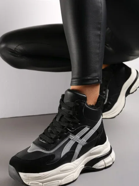 Sneakers cu Talpă Groasă Luntris negri