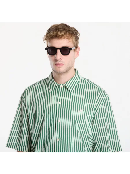 Риза AllSaints Chopin Ss Shirt White/ Green L бяло