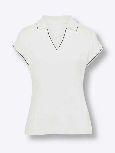 Heine Tricou ecru negru