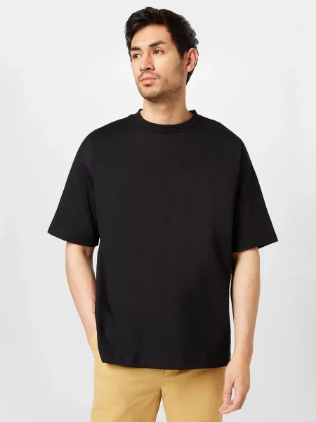 TOM TAILOR DENIM Tricou negru alb