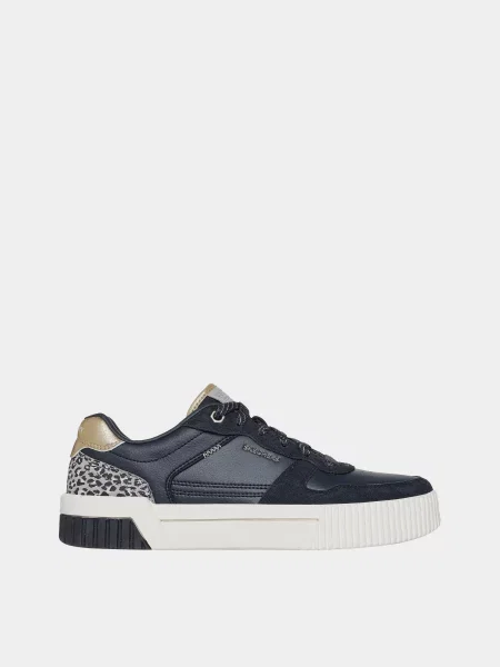 Кожаные кеды Skechers черные