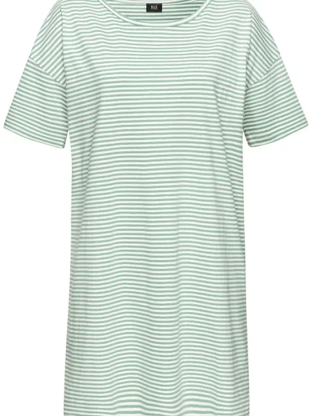 VIVANCE Spalna srajca zelena bela