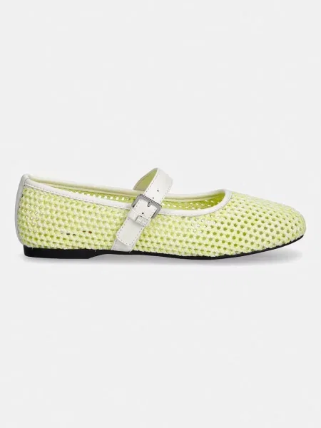 Tommy Jeans Baleríny Tjw Knitted Ballerina Biela žltá