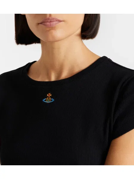 Jersey majica Vivienne Westwood obrezano črna