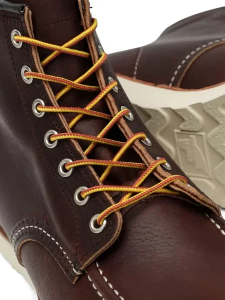 Боти Red Wing Shoes с връзки с дантела червено