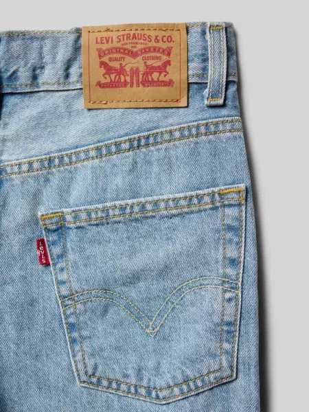 Szorty jeansowe o kroju loose fit z czystej bawełny model SKATE SHORT' Levi's