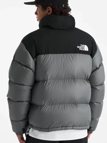 Пуховик The North Face ретро серый