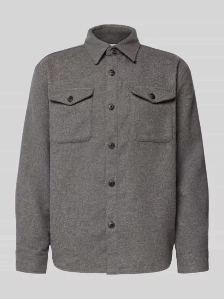 Kurtka koszulowa o kroju regular fit z dodatkiem wełny model ‘LOSEPABLO’ Selected Homme