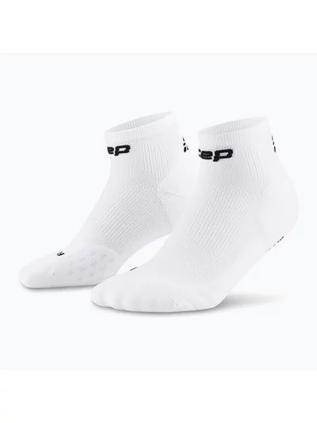 Kompresní ponožky CEP Run Low Cut white bílé