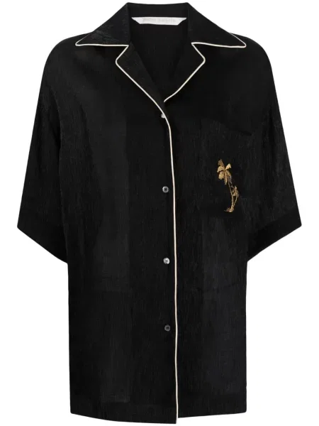 Cămașă Palm Angels cu broderie negru