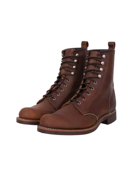 Botki Red Wing Shoes skórzane czerwone