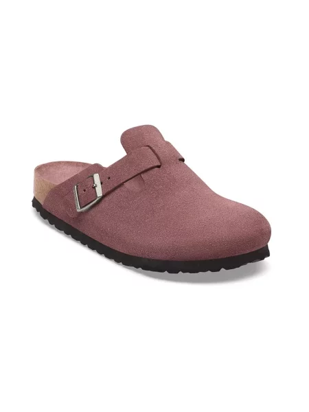 Klapki Birkenstock skórzane różowe