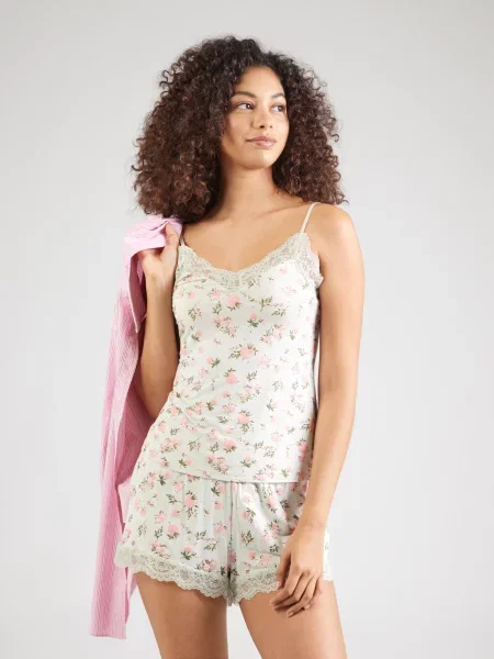Hunkemöller Kraťasy Nana / pastelovo / ružová zelená