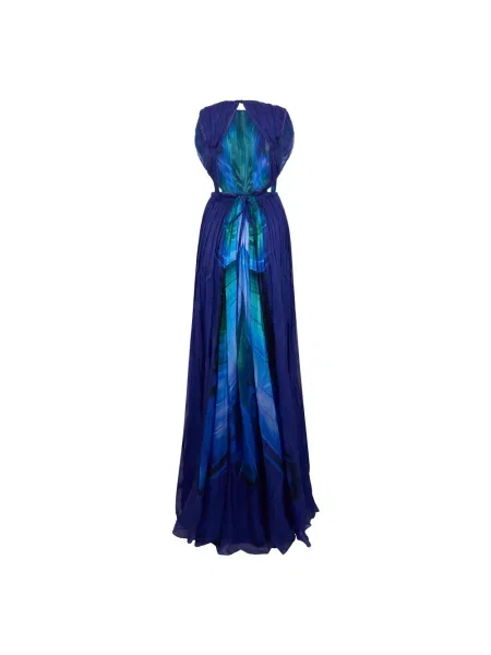 Sukienka Alberta Ferretti niebieska