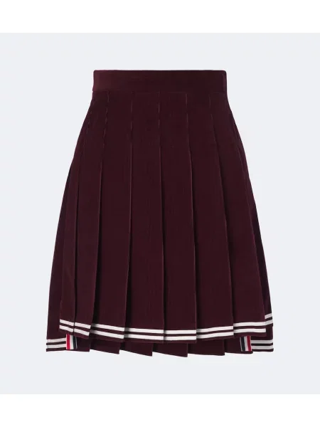 Fustă Thom Browne de catifea cord