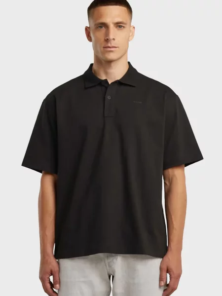 Поло G-star Raw чорне