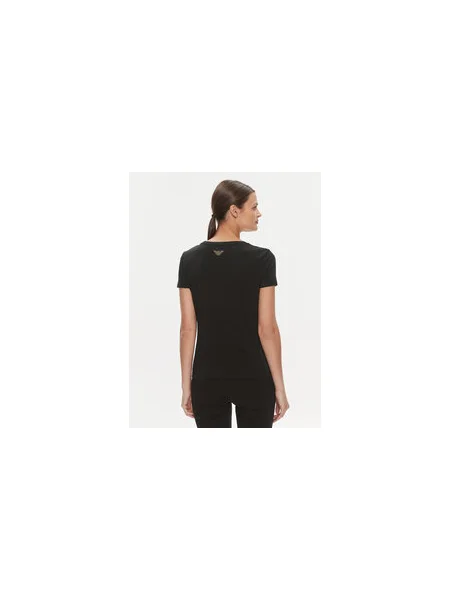 Emporio Armani Póló TJDQZ Skinny Fit fekete