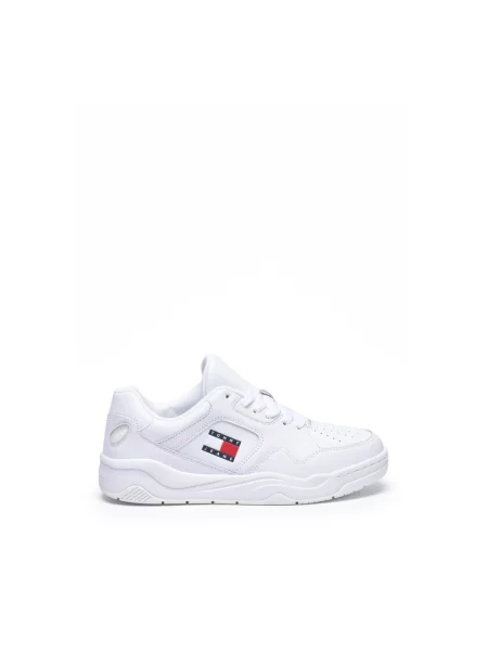 Sneakersy Tommy Jeans skórzane białe