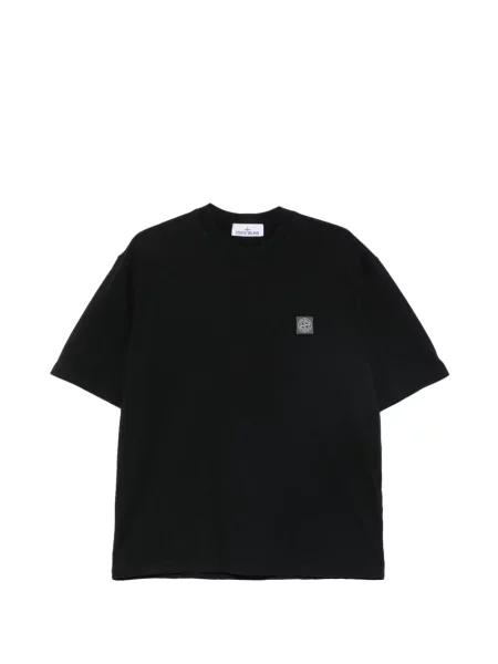 Póló Stone Island strasszokkal fekete