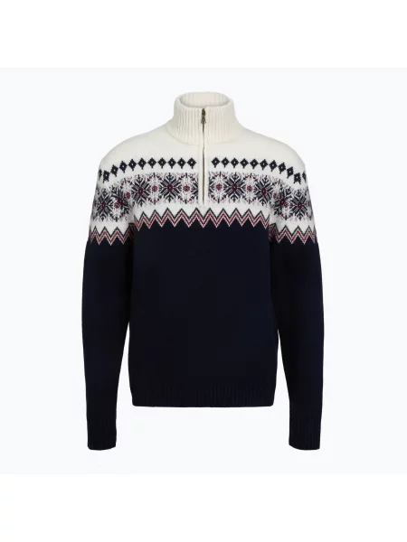 Pulover pentru bărbați Woolcano Granatowy/Kremowy