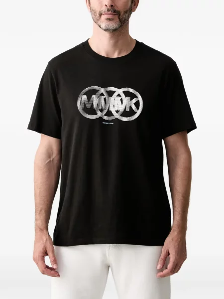 Tricou Michael Kors cu imagine cu decolteu rotund negru