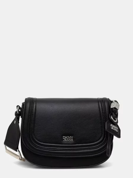 DKNY torebka crossbody z imitacji skóry czarna