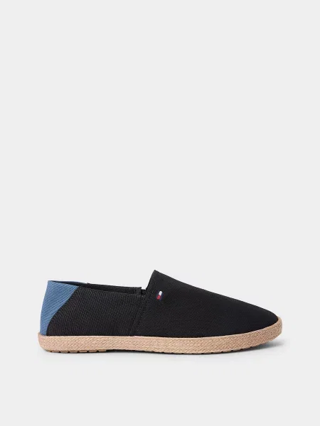 Еспадрильї Tommy Hilfiger CORE HILFIGER ESPADRILLE TEXTI чорний