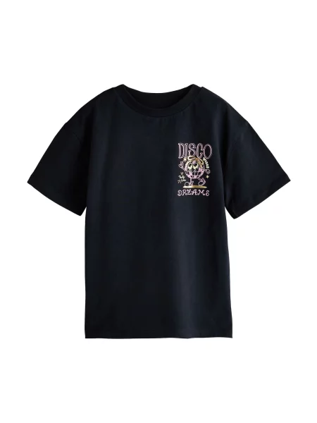 Next Tricou verde limetă / roz negru
