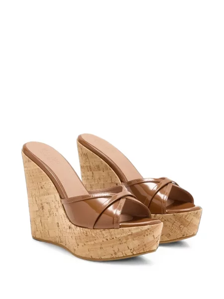Sandale Malone Souliers cu perle cu pană maro