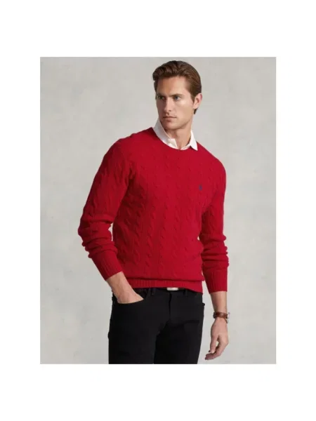 Sweter Polo Ralph Lauren z kaszmiru czerwony