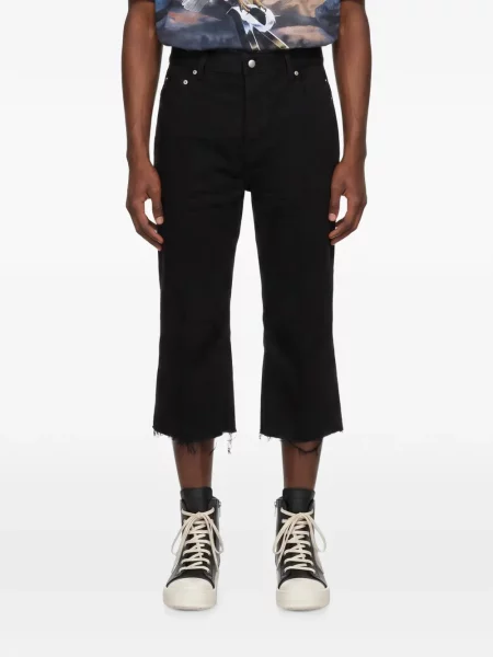 Decupat pantaloni Rick Owens negru