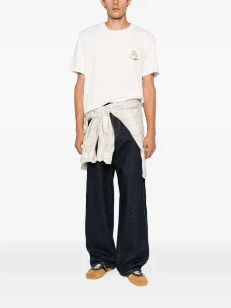 Tricou Marant cu broderie alb