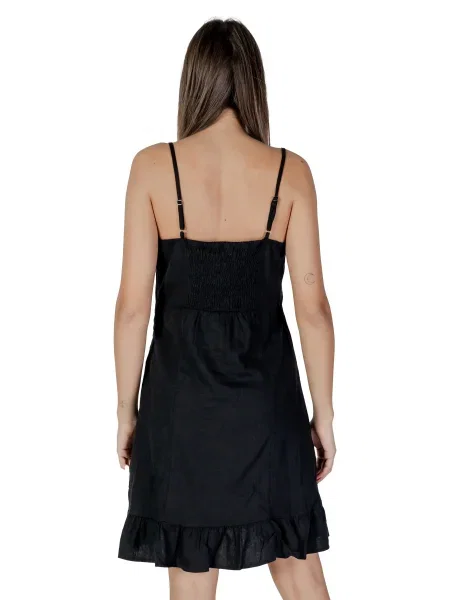 Mała sukienka mini B.young bez rękawów na ramiączkach czarna
