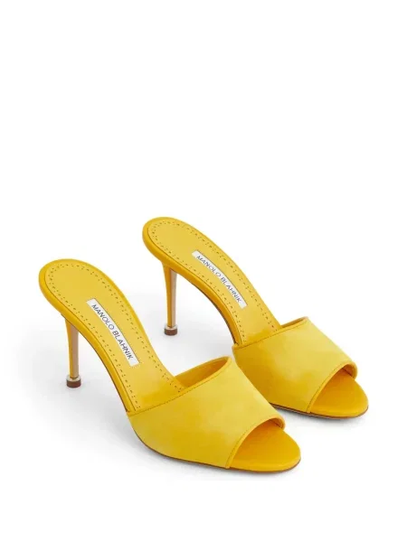 Sandale Manolo Blahnik galben
