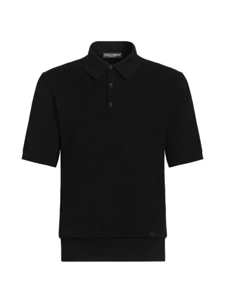 Tricou polo Dolce & Gabbana negru