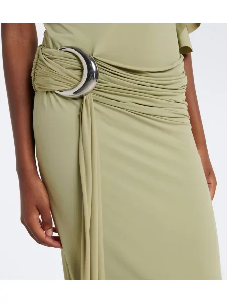 Rochie maxi De La Vali din jerseu verde