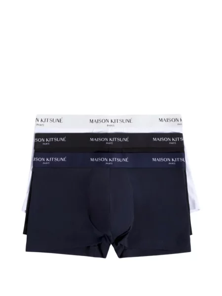 Șosete Maison Kitsune cu autograf albastru