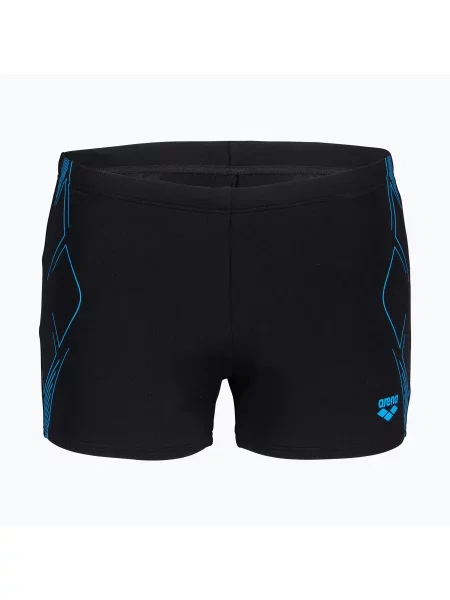 Boxeri de înot pentru bărbați arena Graphic Swim Short black/turquoise negru