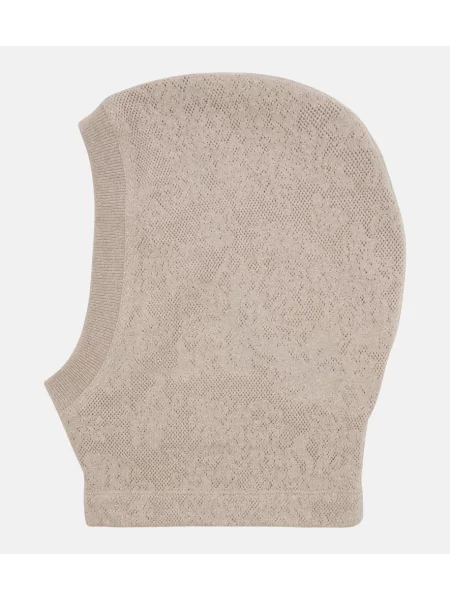 Căciulă Brunello Cucinelli tricotate bej