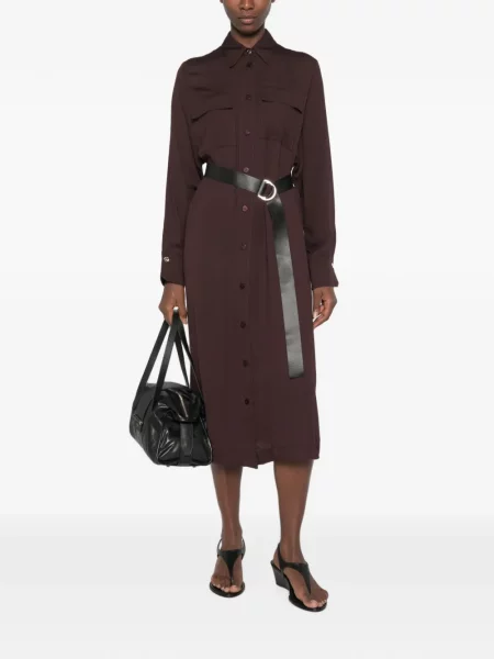 Cu centură rochie midi Imperial roșu