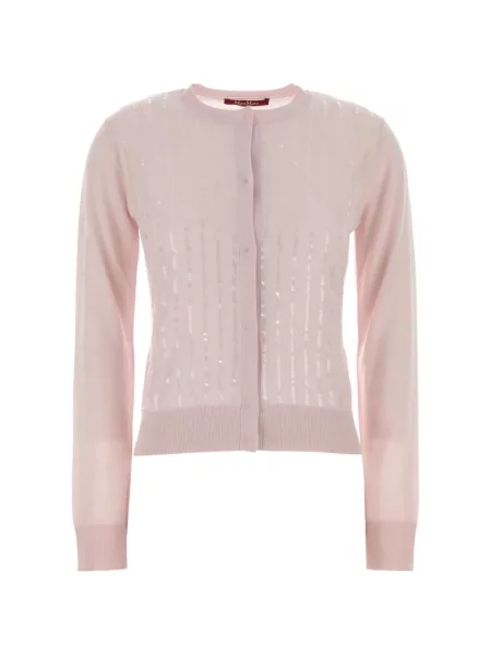 Cardigan Max Mara cu paiete roz