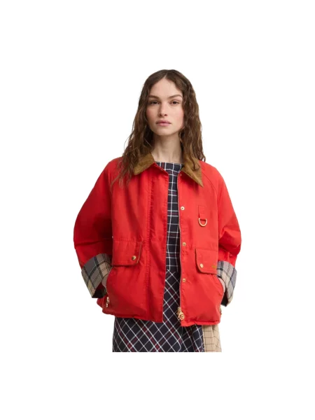 Barbour kurtka z Mackworth czerwona