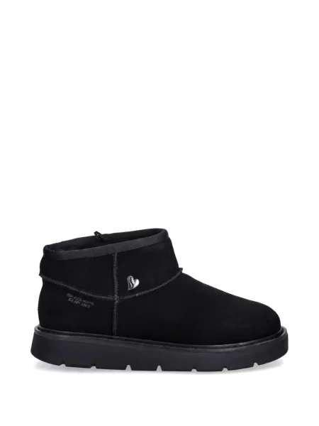 Cizme scurte Skechers din piele de căprioară negru