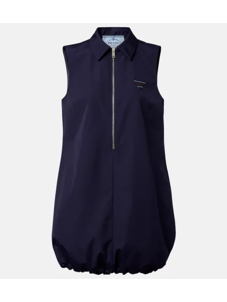 Rochie Prada din poplin albastru