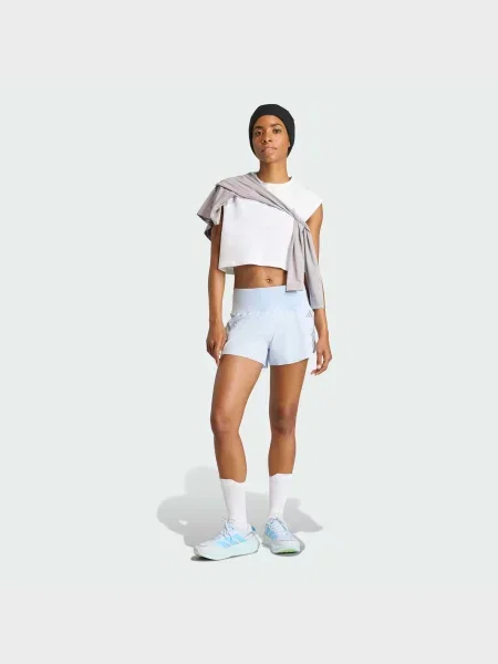Переработанный спортивные шорты Adidas синие