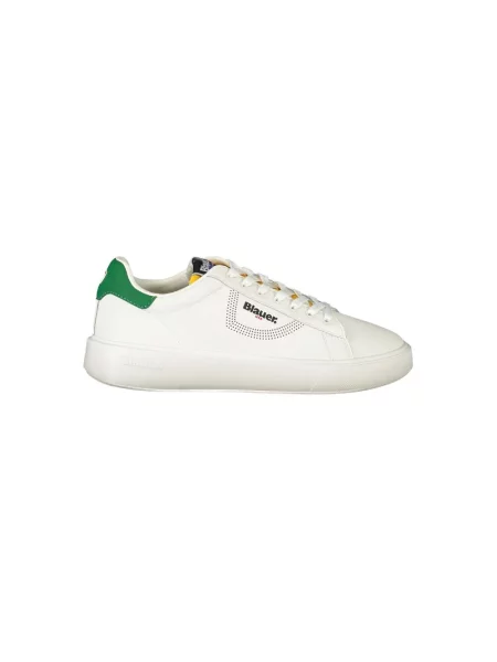 Sneakersy Blauer skórzane białe