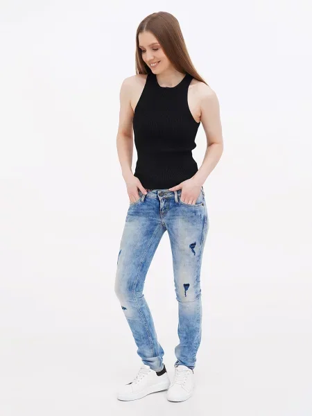 Mustang Jeans Завужені джинси блакитний